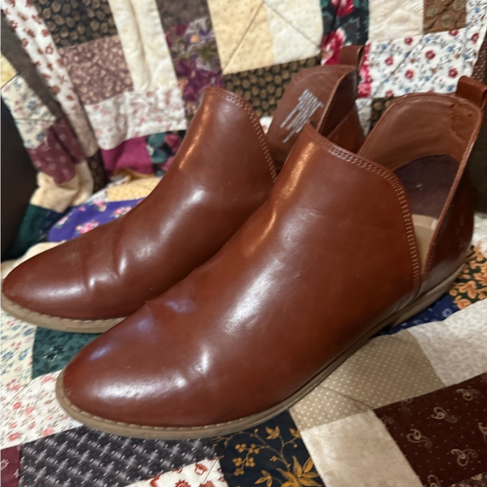 Brown Leather Ankle Boots